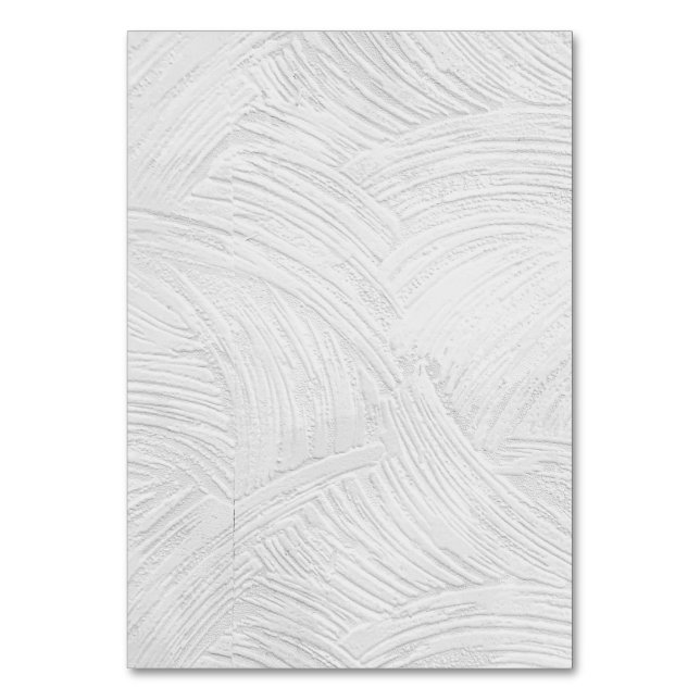 Solid Color American Table Number Card  (Front)
