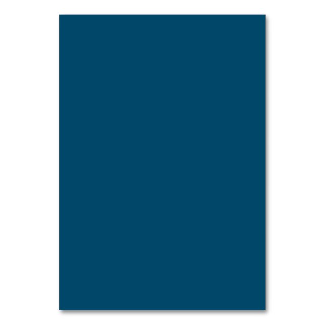 Solid Color American Table Number Card  (Front)
