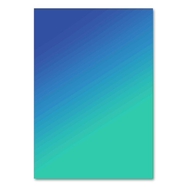 Solid Color American Table Number Card  (Front)