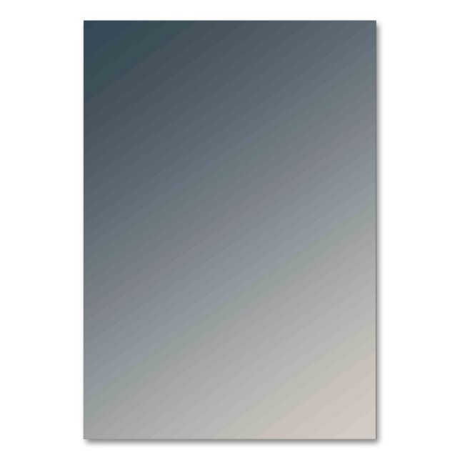 Solid Color American Table Number Card  (Front)