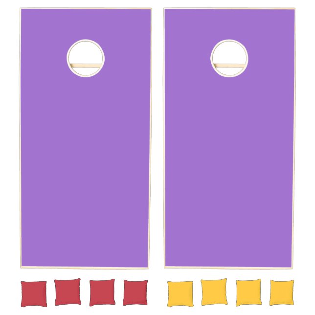 Solid Color: Amethyst Purple Cornhole Set (Set)