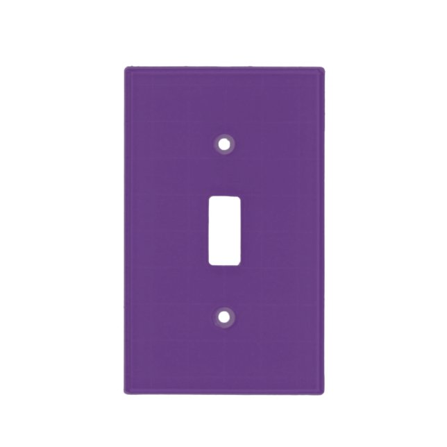 Solid color Amethyst purple Light Switch Cover (Front)