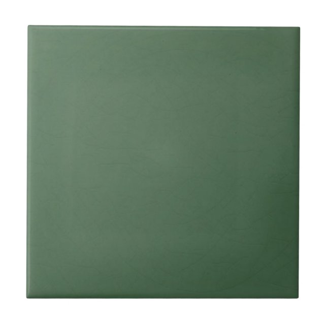 Solid Color Antique Style Green Ceramic Tile #5 (Front)