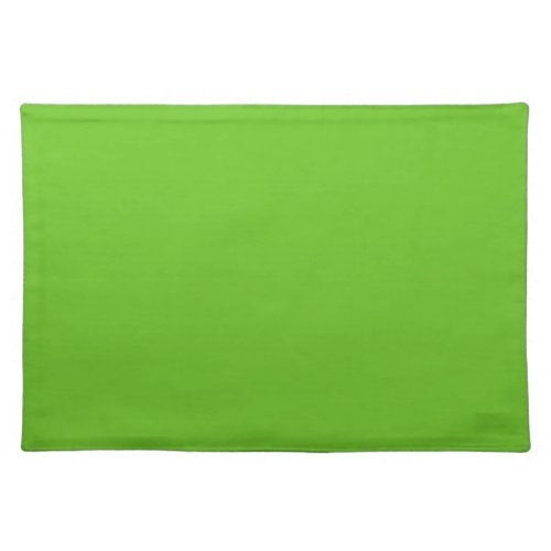Solid color apple green cloth placemat