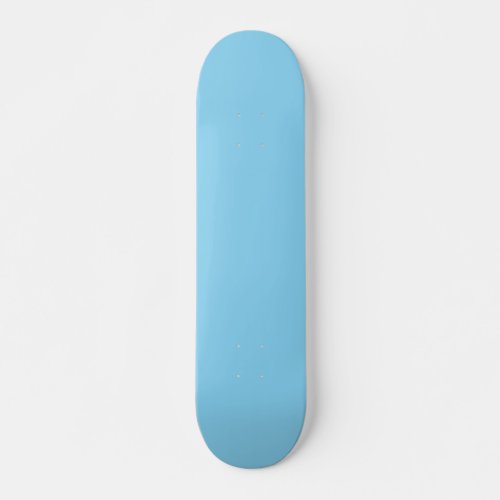 Solid color arctic blue skateboard