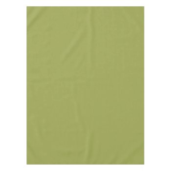 Solid Color: Avocado Green Tablecloth by FantabulousPatterns at Zazzle