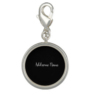 Solid Color Basic Black Modern Stylish Charm