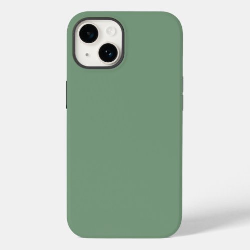 Solid color basil smoke green Case_Mate iPhone 14 case