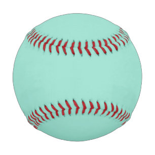 Solid color Beach Glass plain aqua green mint Baseball