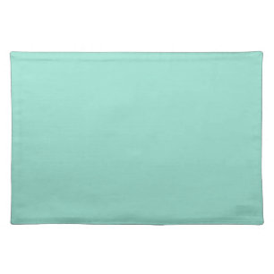 Solid color Beach Glass plain aqua green mint  Cloth Placemat
