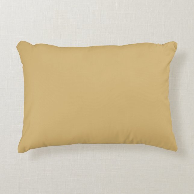 Solid Color Beige Accent Pillow (Front)
