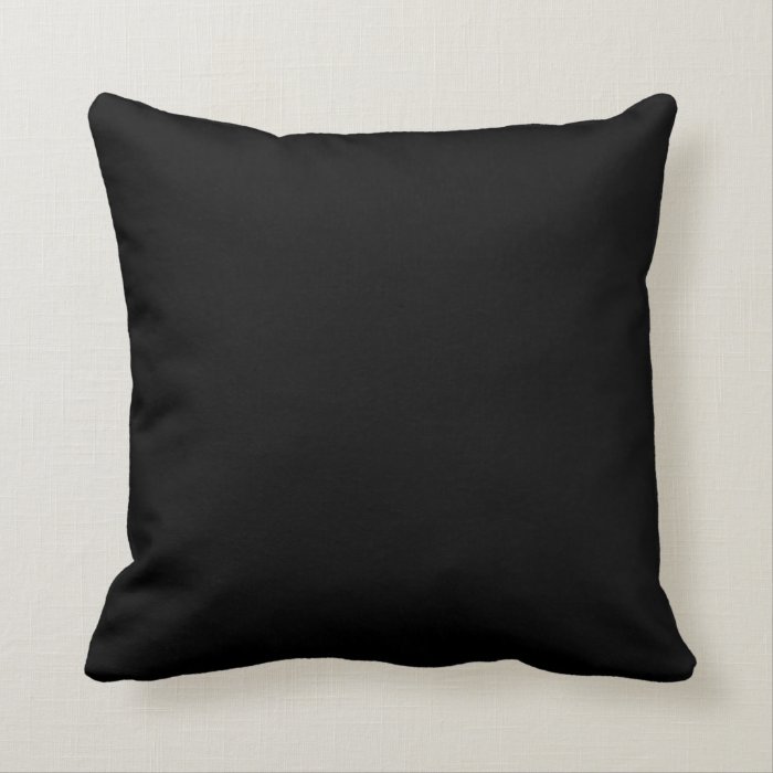Solid Color Black 000000 Pillow Template