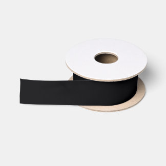 Solid Color: Black Satin Ribbon