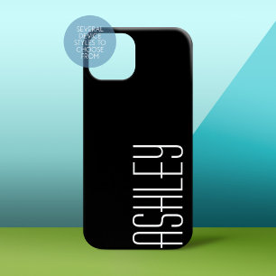 Solid Color Black with Area to Add Text Case-Mate iPhone 14 Pro Max Case