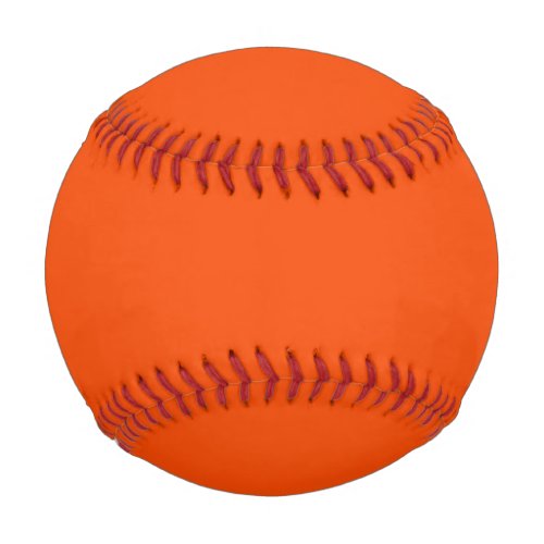 Solid color blood orange baseball