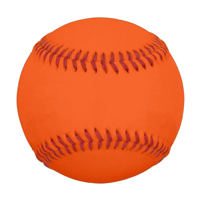 Solid color blood orange baseball (Front)