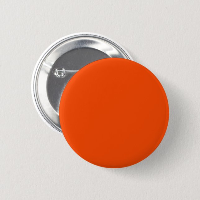 Solid color blood orange button (Front & Back)