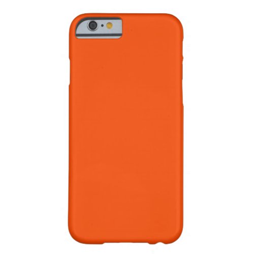 Solid color blood orange barely there iPhone 6 case