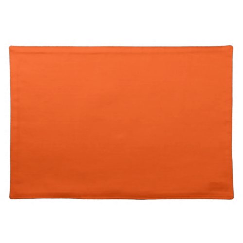 Solid color blood orange cloth placemat