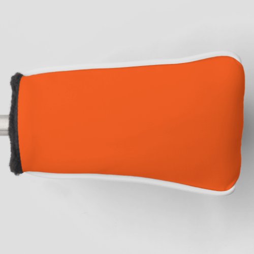 Solid color blood orange golf head cover