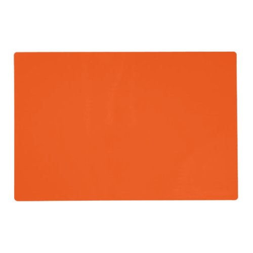 Solid color blood orange placemat