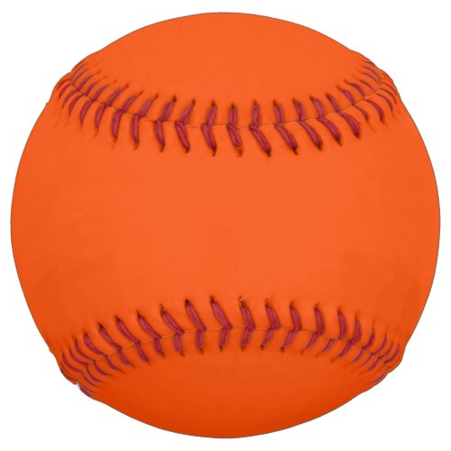 Solid color blood orange softball