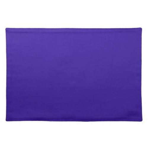 Solid color blue gem royal purple cloth placemat