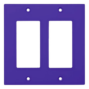 Solid color blue gem royal purple light switch cover