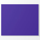 Solid color blue gem royal purple wrapping paper (Flat)