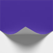 Solid color blue gem royal purple wrapping paper (Corner)