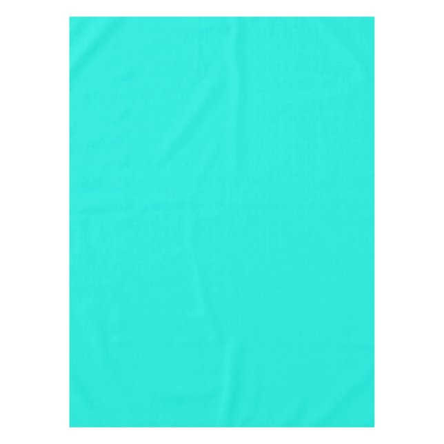 Solid Color: Bright Aqua Tablecloth (Front)