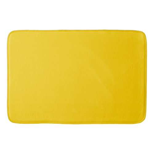 Solid color bright yellow bath mat