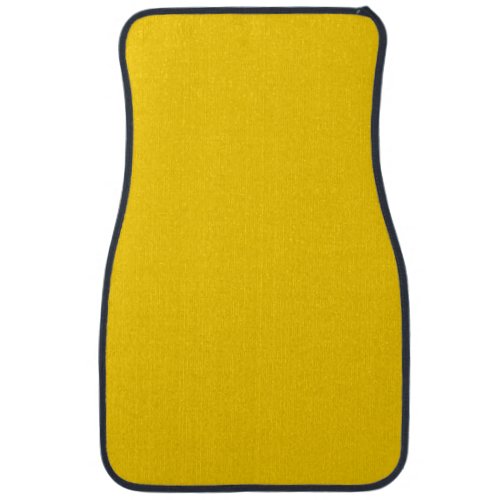 Solid color bright yellow car floor mat