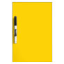 Solid color bright yellow dry erase board