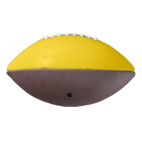 Solid color bright yellow football
