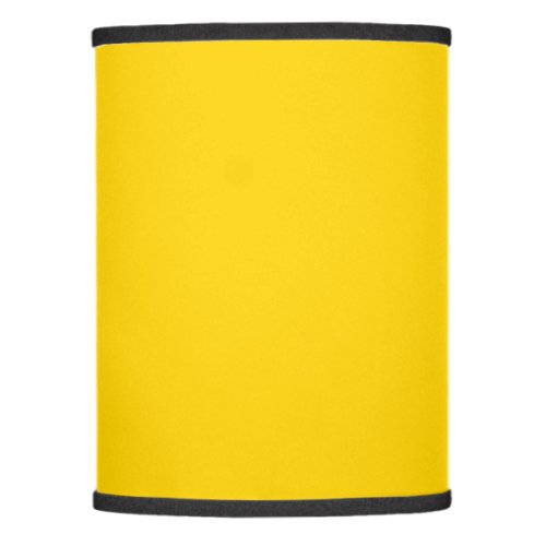 Solid color bright yellow lamp shade