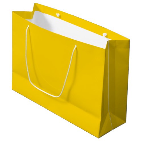 Solid color bright yellow large gift bag