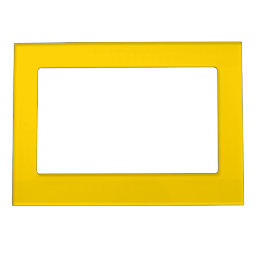 Solid color bright yellow magnetic frame