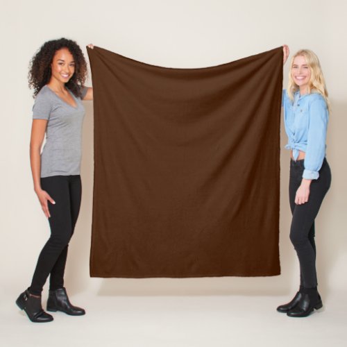 solid color  brown fleece blanket