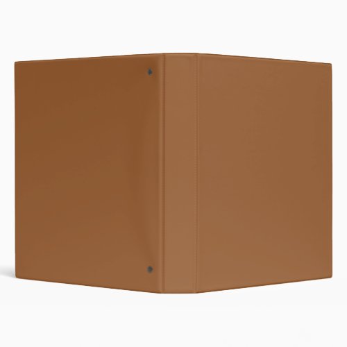 Solid color brown rice 3 ring binder