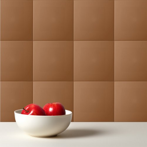 Solid color brown rice ceramic tile