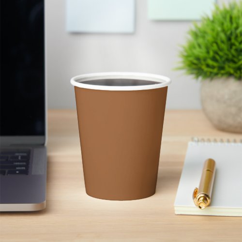 Solid color brown rice paper cups