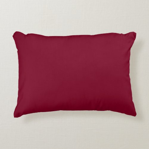 Solid color burgundy maroon accent pillow