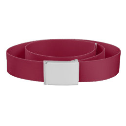 Solid color burgundy maroon belt
