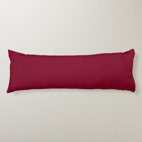 Solid color burgundy maroon body pillow