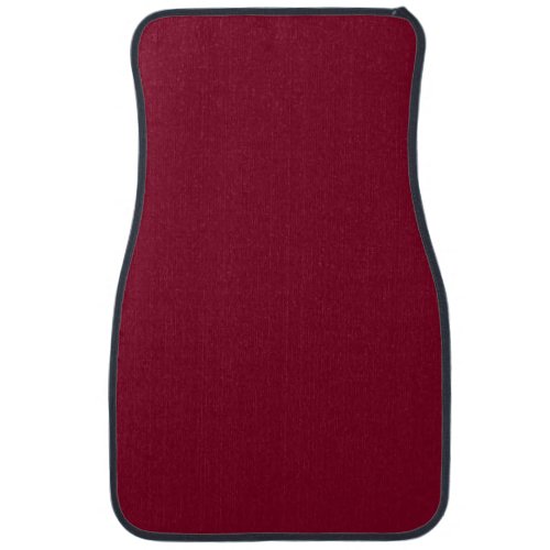 Solid color burgundy maroon car floor mat