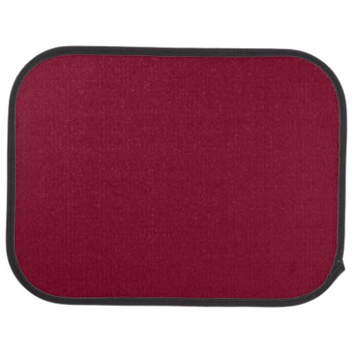 Solid color burgundy maroon car floor mat