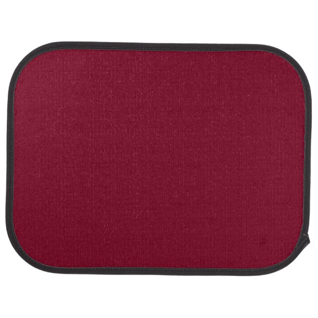 Solid color burgundy maroon car floor mat (Rear)