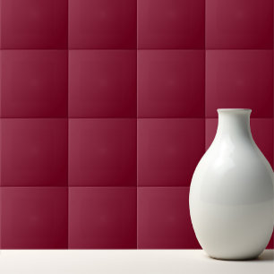Solid color burgundy maroon ceramic tile