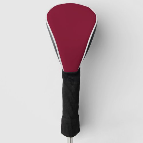 Solid color burgundy maroon golf head cover